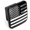 eVerHITCH USA Metal Flag Hitch Cover (Fits 2" Receivers, Black