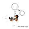 LONYOO Acrylic Cute Dachshund Keychain Weiner Dog Gifts for Women
