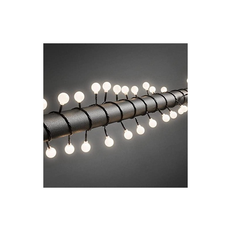 Konstsmide LED Globelichterkette, große runde Dioden, 80 warm weiße Dioden,