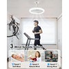 Socket Fan Light with Remote Control, 3 Colors 3000K-6500K Dimmable