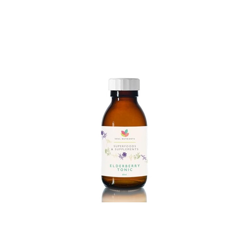 Elderberry Syrup Tonic, Vitamin C, Zinc, Immune Support Supplement Liquid,