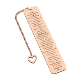 Granddaughter Valentines Day Gifts, Granddaughter Gifts from Grandma Mimi Nana, Bookmarks for Reading Kids, Sentimental Popular Gift for Girls, 18th Birthday Gift for Grandkids