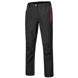 Little Donkey Andy Women's Waterproof Rain Pants Breathable Lightweight Rainproof Pants Black L