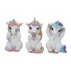 Nemesis Now Three Wise Cutiecorns Ornament Cute Unicorn Figurine Set,