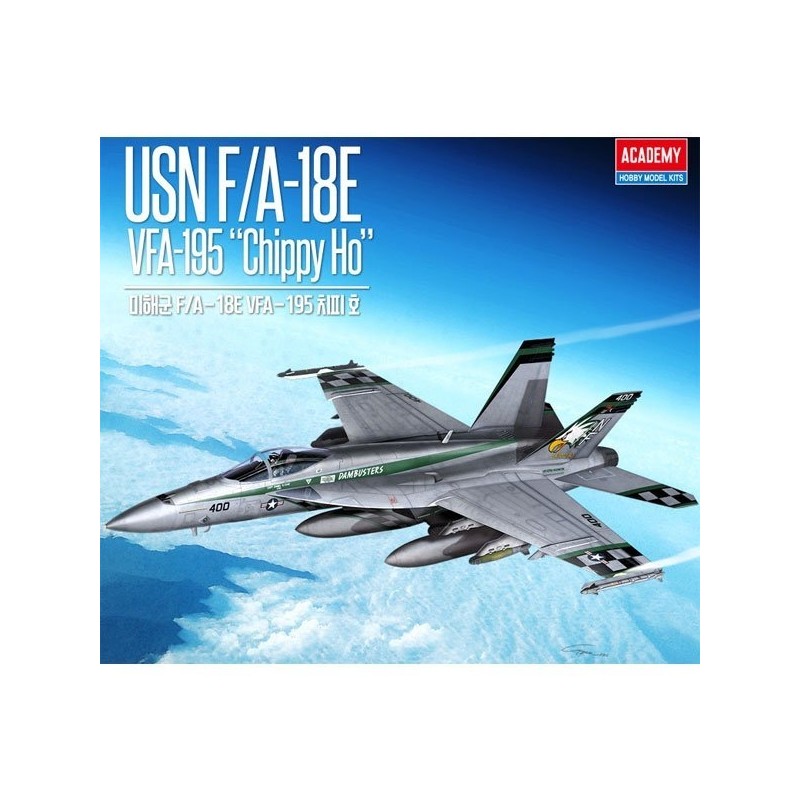 Academy Science - 1/72 US Navy F/A-18E VFA-195 Chippy 12565/Plastic