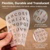12 PCS Plastic Letter and Number Stencils, Reusable Alphabet Drawing