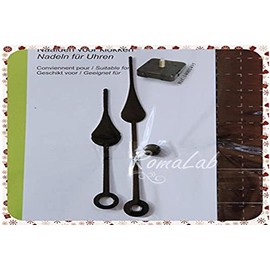 Artemio 73 und 96 mm Drops Uhr Hände, schwarz