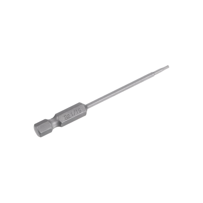 HARFINGTON 1/16" Hex Screwdriver Bit SAE 1/4" Hex Shank 3"