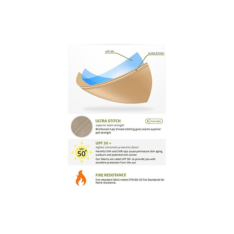 Garden Winds Replacement Canopy Compatible with Best Choice 3-Person Hammock