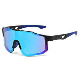 ATSGJLZN Sunglasses Men's Polarised Cycling Glasses Men Women Self-tinting UV 400 Fast Glasses Sports Glasses Polarised Glasses for Anglers Road Bike Bicycle MTB for Outdoor Activities such as Running