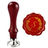 Mceal Wax Seal Stamp, Silver Brass Seal 25mm Dia, Wedding
