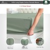 Seafoam Green Cotton Percale European Single Fitted Sheets 100x200 cm