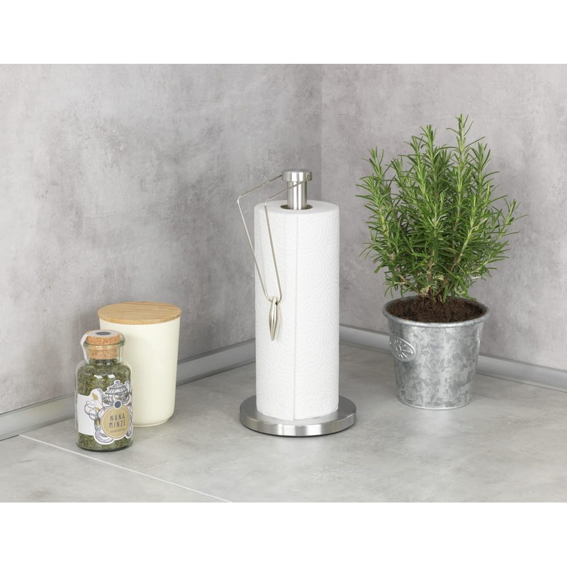 Wenko Deluxe Matte Steel Paper Towel Holder