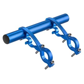 XBERSTAR Clamp Carbon Fiber Super Long Bike Bicycle Handlebar Extender Extension Black GUB Carbon Bike Handlebar Extender Double Bicycle Bar Mount Clamp Holder (BLUE)