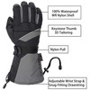 SKYDEER Waterproof Skiing Gloves with Premium Genuine Deerskin Leather (SD8658T/L)