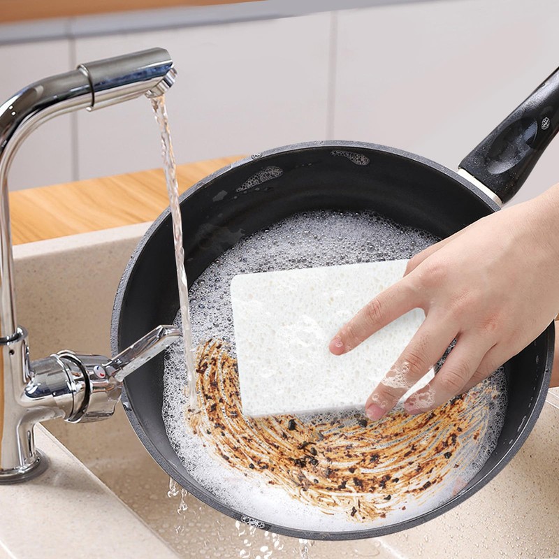 Extra Large Dish Sponges Kitchen for Cleaning, Natural Cellulose Sponges