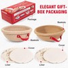 Sourdough Bread Banneton Proofing Basket Boxed Set - 2 x