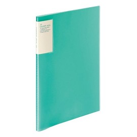 Kokuyo clear. Book Carry All in Fixed A4 10 Pocket Green Russet – 5002g