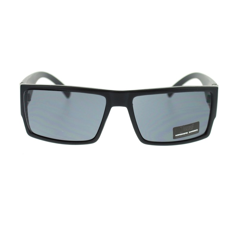 Locs OG Sunglasses Mens Square Rectangular Matte Black Frame UV