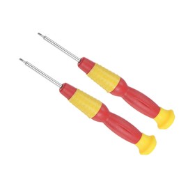 CoCud Mini Phillips Screwdrivers, Size 1.5mm, Length 118mm, Carbon Steel, Small Phillips Screwdrivers with Non-Slip Handle, Pack of 2