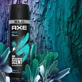 Axe Apollo Deodorant Body Spray For Men, 48H Odor Protection Sage & Cedarwood Aluminum Free Body Spray Deodorant 5.1oz
