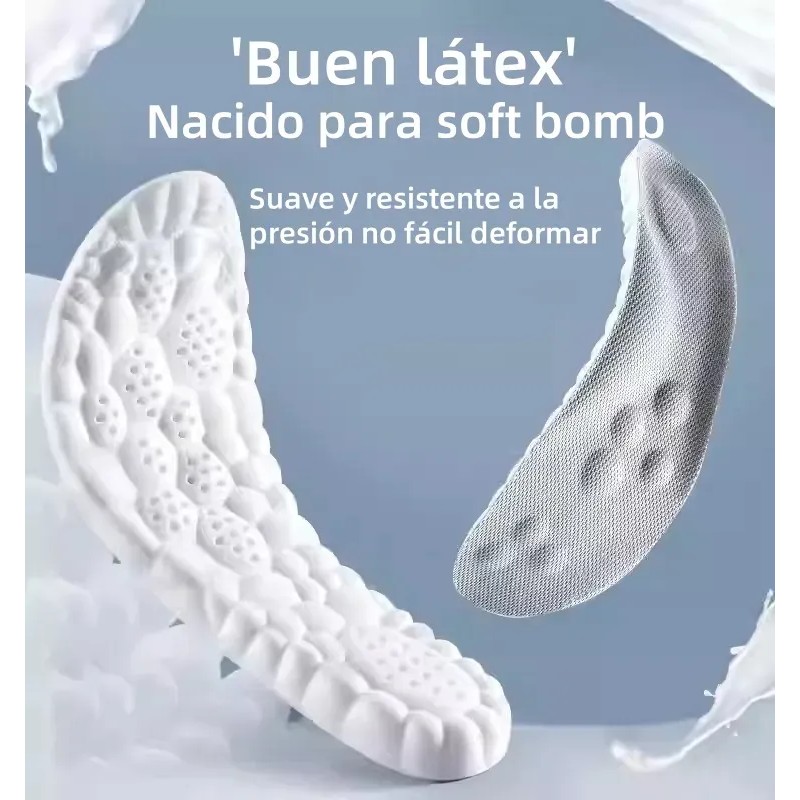 6 Pares Plantilla Ortopedica Deportiva De Gel Pie Plano 4d