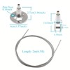 OTTFF 4Pcs 2mm x 6.5 ft Ceiling Sign Hanger Advertising