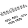Outdoor Plastic Repellent Wall Defender Fence Spikes for Birds, 10