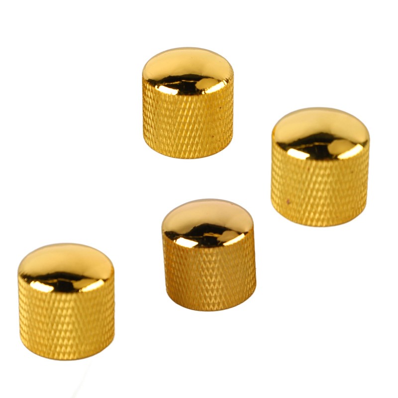 4Pcs Guitar Knob Metal Volume Tone Dome Control Knob Musical