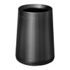 LEASYLIFE 10L/2.6 Gallon Black Tall Wastebasket,Brush Brass Bathroom Garbage Can,Open