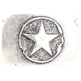 BELTINGER Star Belt Buckle 4.0 cm | Buckle Interchangeable Buckle Belt Buckle 40 mm Solid | Press Stud Belt up to 4 cm, Antique silver