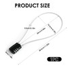 3 Digit Combination Padlock with 20inch (50cm) Steel Cable, Mini