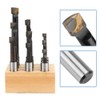 Boring Bar, 9pcs HSS Material 1/2" Round Shank Boring Bar