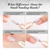MelodySusie 50 Pcs Nail Drill Bits Small Sanding Bands with