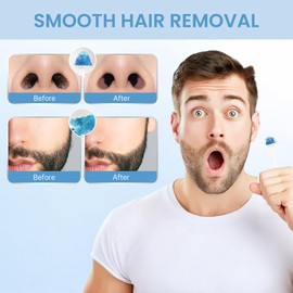 Beauty7 Nose Wax Sticks Applicators Pack of 60 Nose Hair Sticks Plastic Wax Rod Nose Waxing Strips Nostril Cleaning Removal Nose Hair Removal and Wax Application with Two Ends