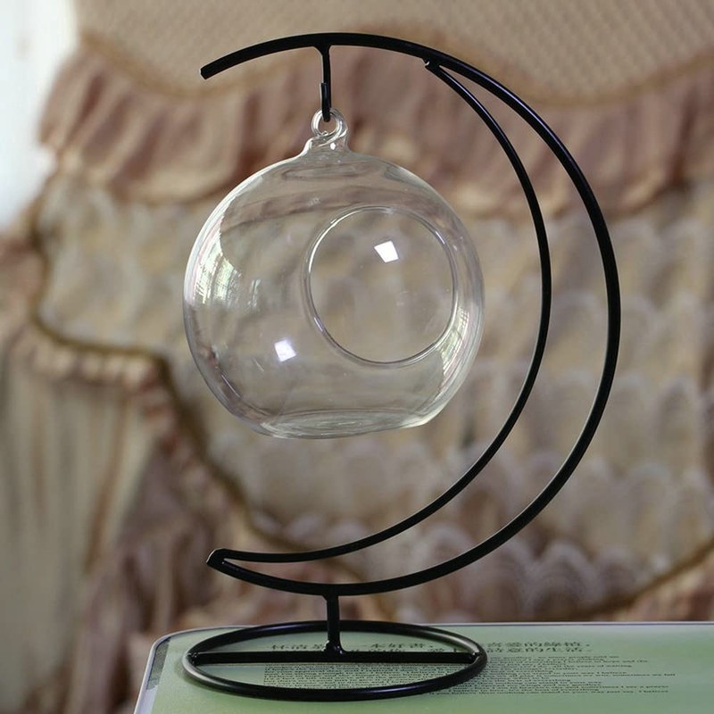moin moin 2109DH292 Hanging Base, Exhibition Hook, Iron, Moon Shape,