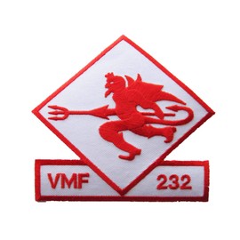 Squadron Nostalgia LLC VMF-232 Red Devils Patch– Sew On