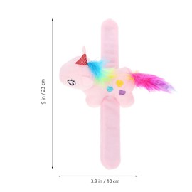 Animal Slap Bracelet Unicorn Slap Bracelet Plush Stuffed Animal Hugger Snap Wrist Band for Kids Birthday Party