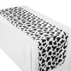 Newwiee 48 Stretch Chair Cover Sashes with 6 Table Runner