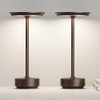 ZTFLOS 2 Pack Cordless Table Lamp, Rechargeable 5000mAh Outdoor LED