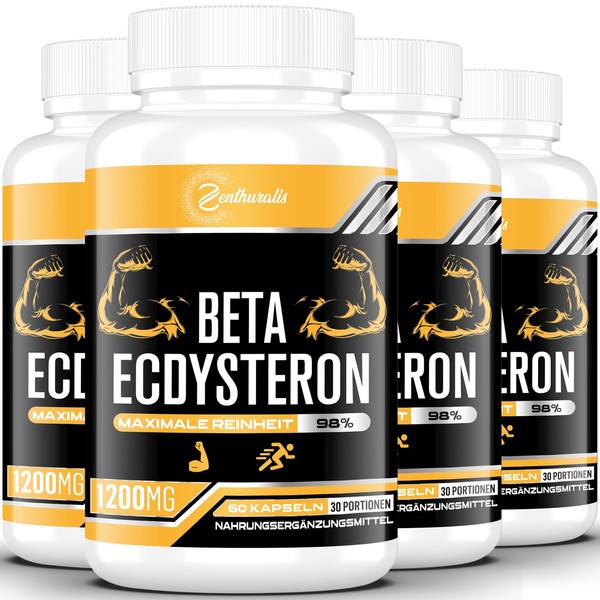 Zenthuralis Beta-Ecdysteron-Erg?nzung 1200 mg | 98% maximale Reinheit (60 stck