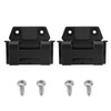 2pcs Igloo Cooler Hinges, Black Plastic Hinges Replacement with 4