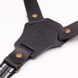 Leather braces for men, Jesse James braces for men, vintage braces leather, braces men's extra strong clips., black