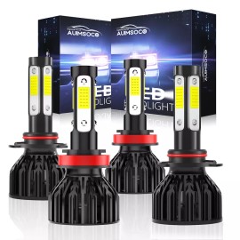 AUIMSOCO For Jeep Grand Cherokee Sport Utility 4-Door 2011-2016 LED Headlight Hi-Lo Beam