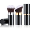 Tessco for you 2 Pcs Retractable Kabuki Makeup Brush Powder