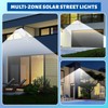Retisee 6 Pack Solar Street Lights Outdoor 320° Wide Angle