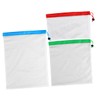 FUNOMOCYA 3pcs Reusable Produce Bags Washable Mesh Vegetable Bags with