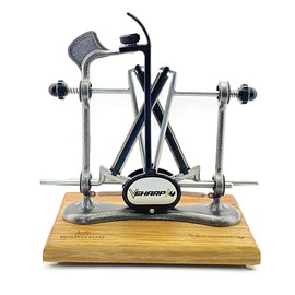 Warthog V-Sharp Elite Knife Sharpeners with Deluxe Wooden Base, 325 Grit Diamond Rods with Adjustable Angles, Professional Knife Sharpener System, Metal Frame Construction, Black