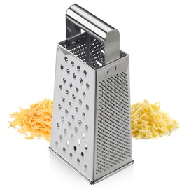 Prepworks by Progressive Deluxe Stainless Steel Box Grater,Silver, Medium