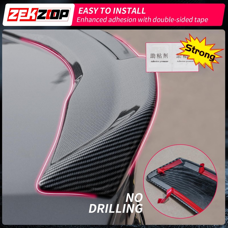 Zekzoop Spoiler Wing Compatible with 2025 Toyota Camry Rear Trunk